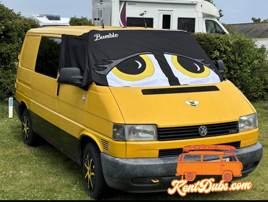 Bright yellow VW T4